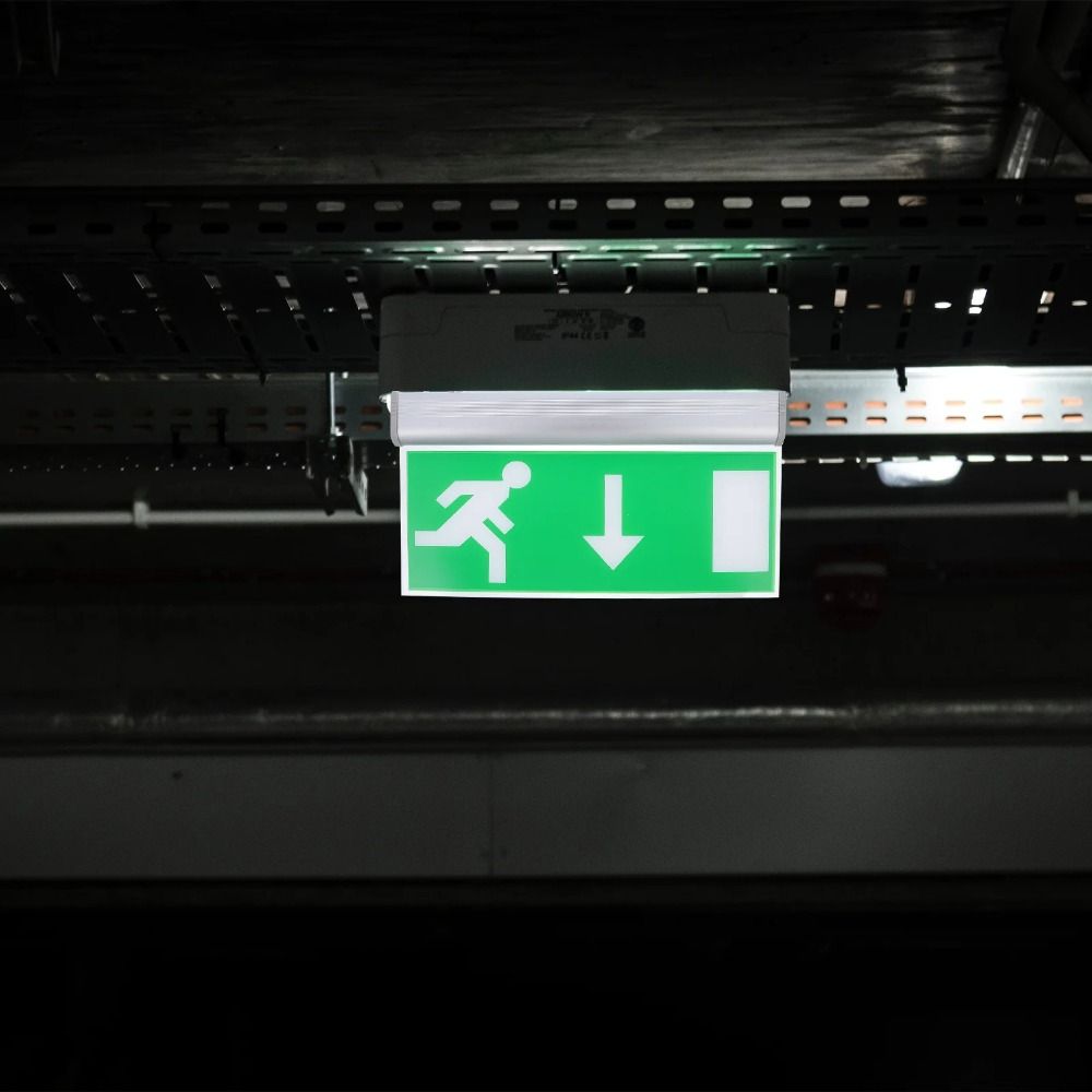 Emergency Exit Sign - مصباح إشارة طوارئ LED تجاري، مصباح