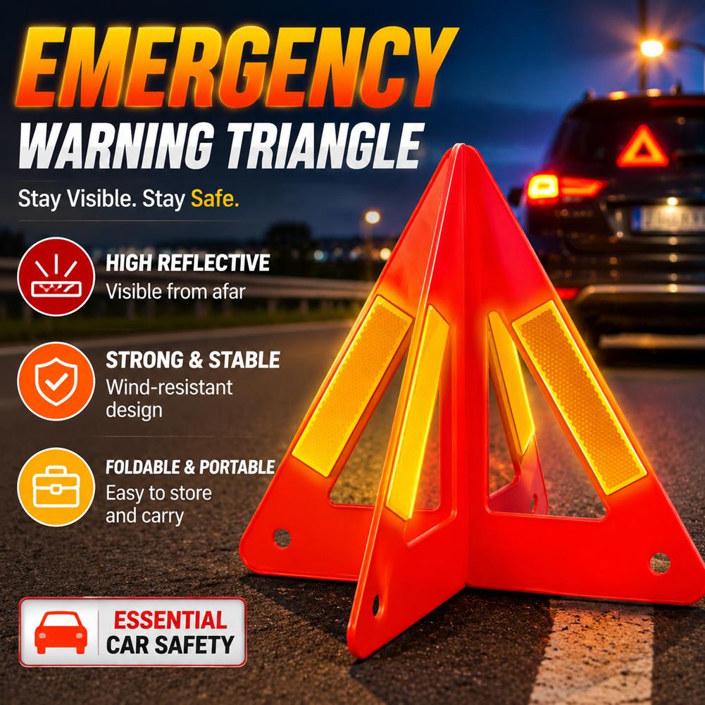 لافتة تحذير مثلثة عاكسة حمراء  - مراجعة Emergency Exit Sign وسعره