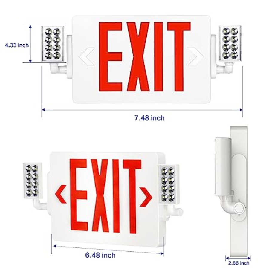 لافتات خروج Spectsun مع أضواء  - مراجعة Emergency Exit Sign وسعره